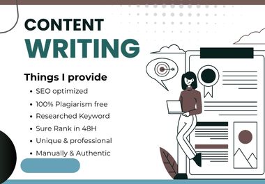 High quality SEO optimized Content with Research Keyw...