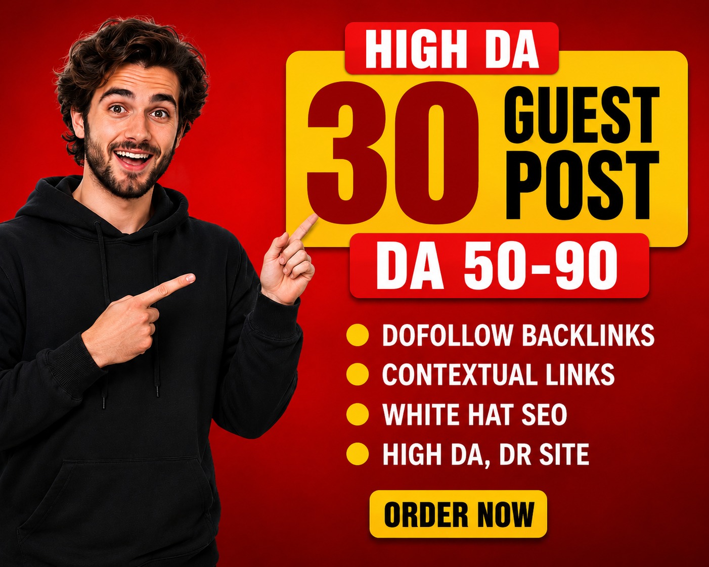 provide 30 high DA guest posts with dofollow contextu...