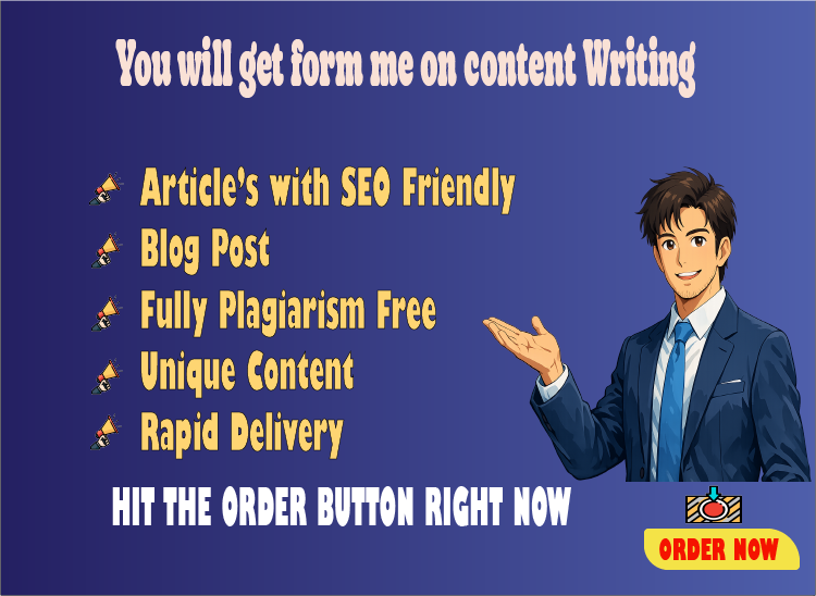 I expertly write content of 1000+ words, fully plagi...