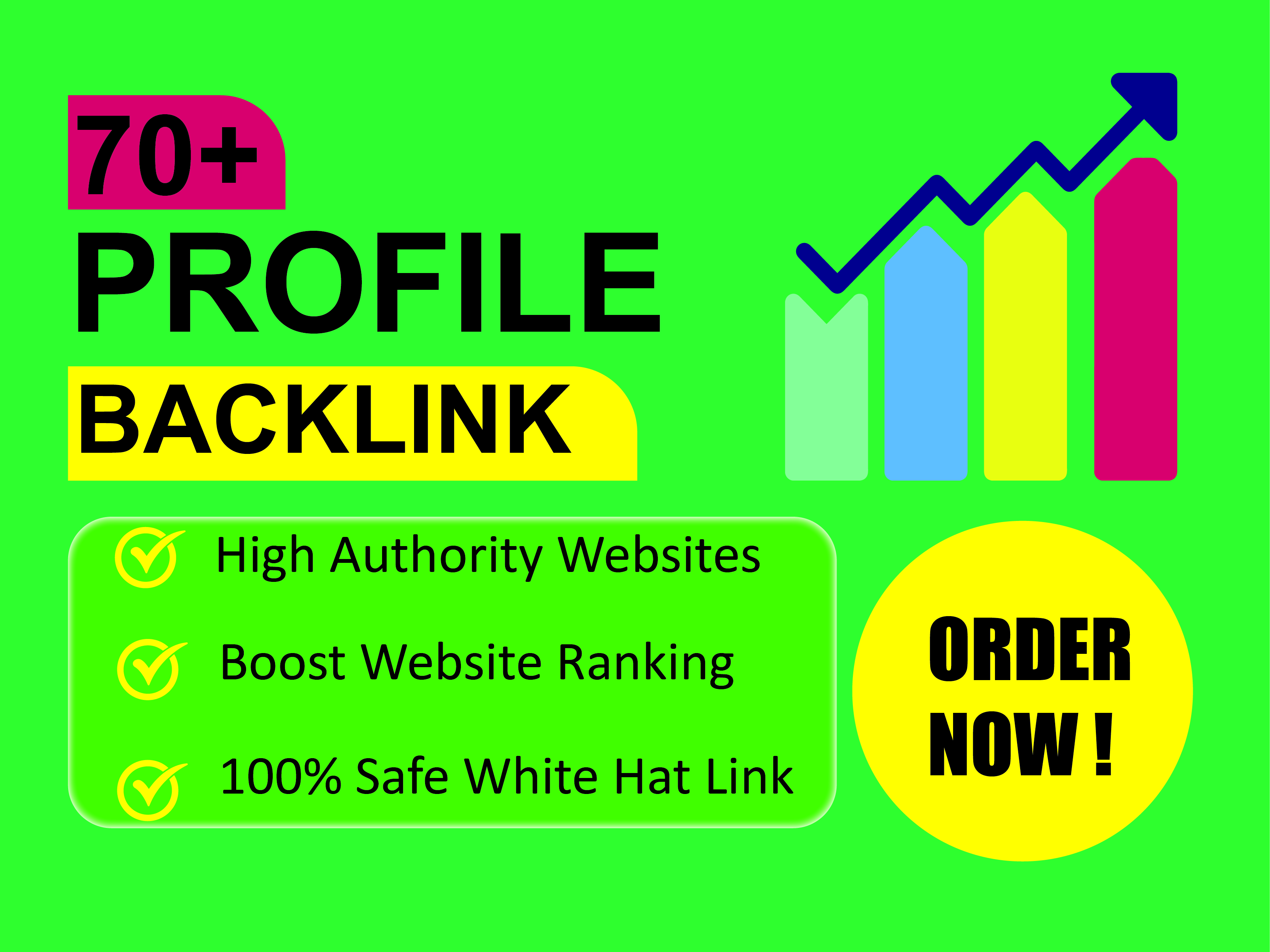 I will create High Quality 70+ Authority Profile Back...