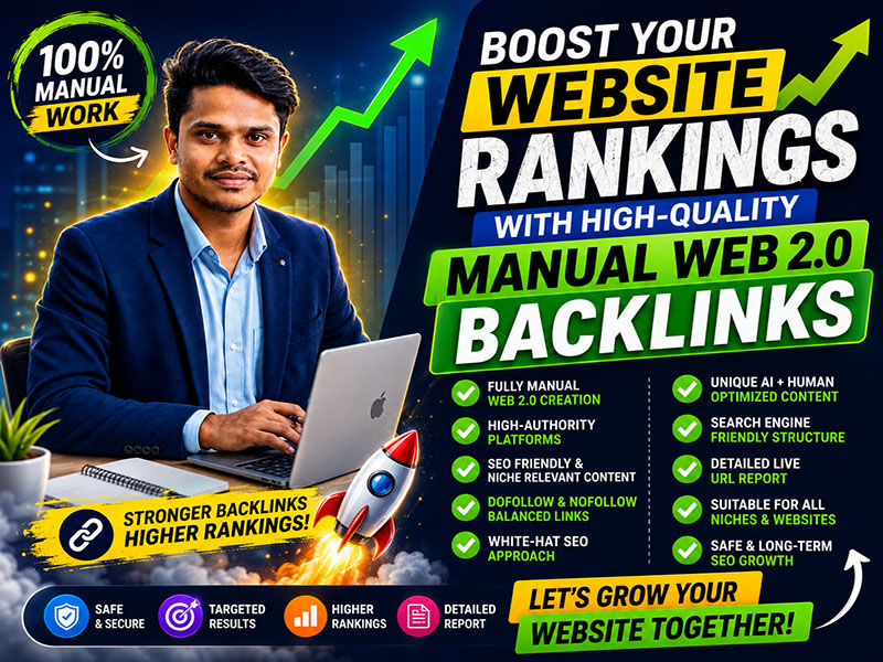 I Will Build Premium Manual Web 2.0 Backlinks to Boos...