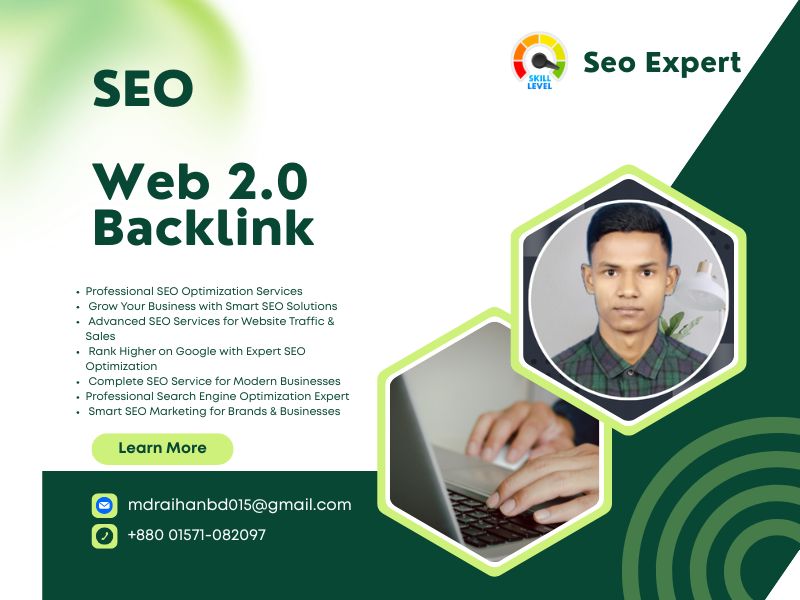 I will Do Manual SEO web 2.0 Backlinks