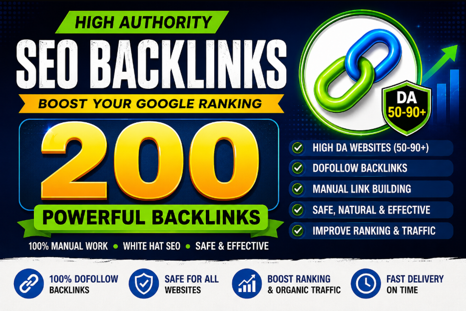 I will create 200 high authority dofollow SEO backlin...