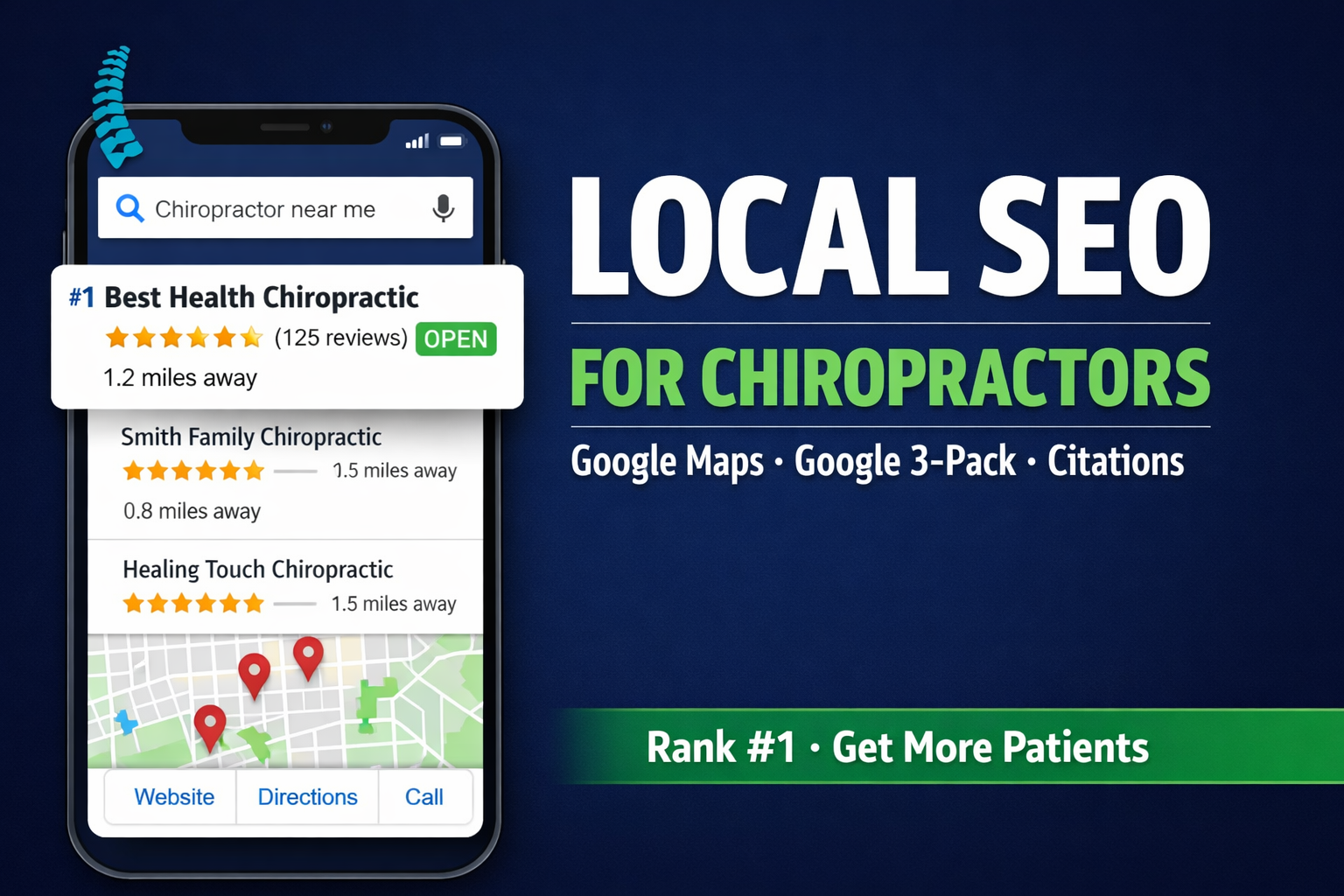 I will do local SEO for chiropractors, dentists, cl...
