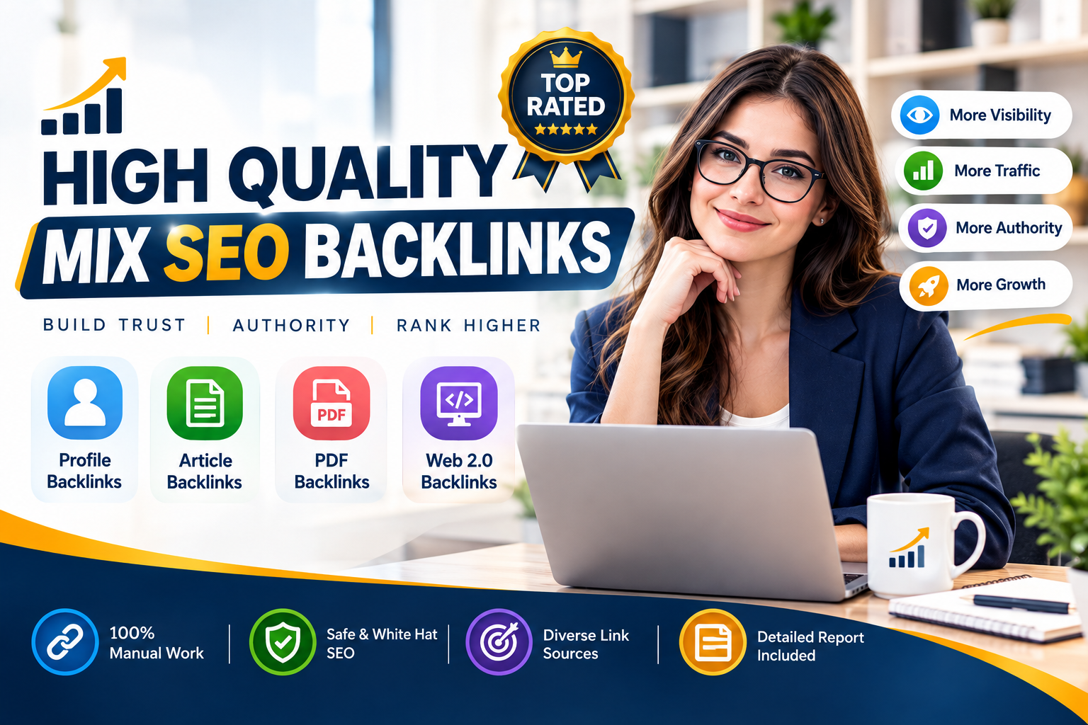 I Will Built High DA Mix SEO Profile Backlinks Articl...