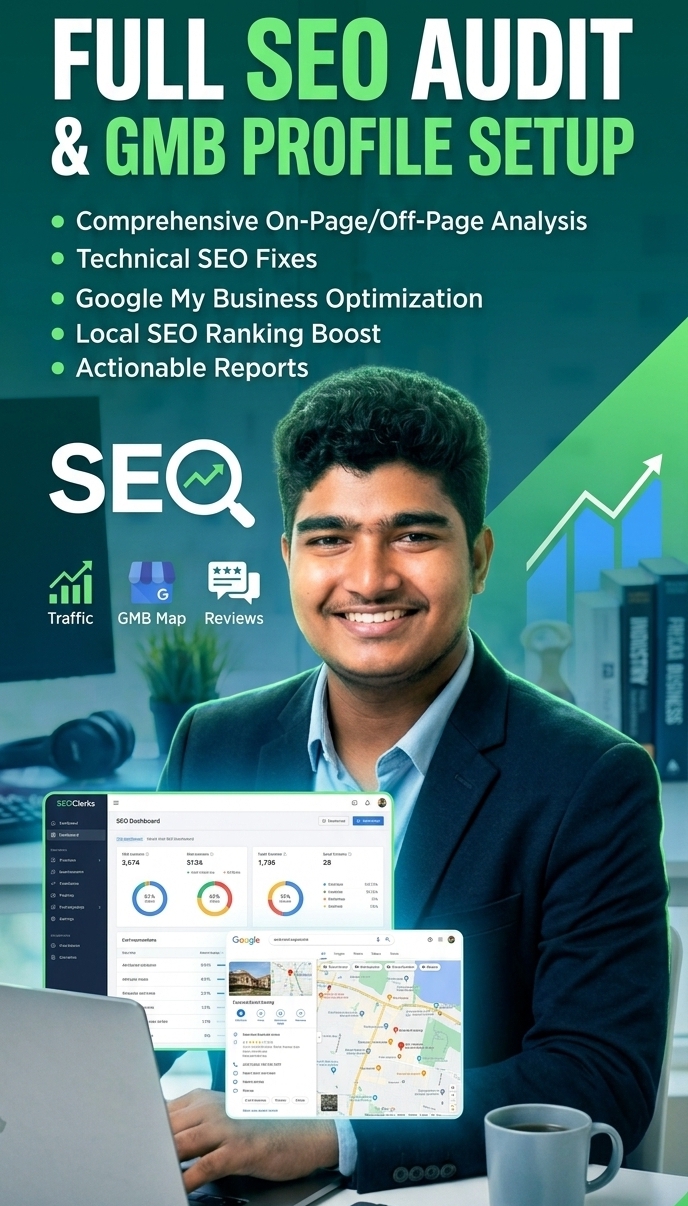 working with GMB optimization and SEO aduit