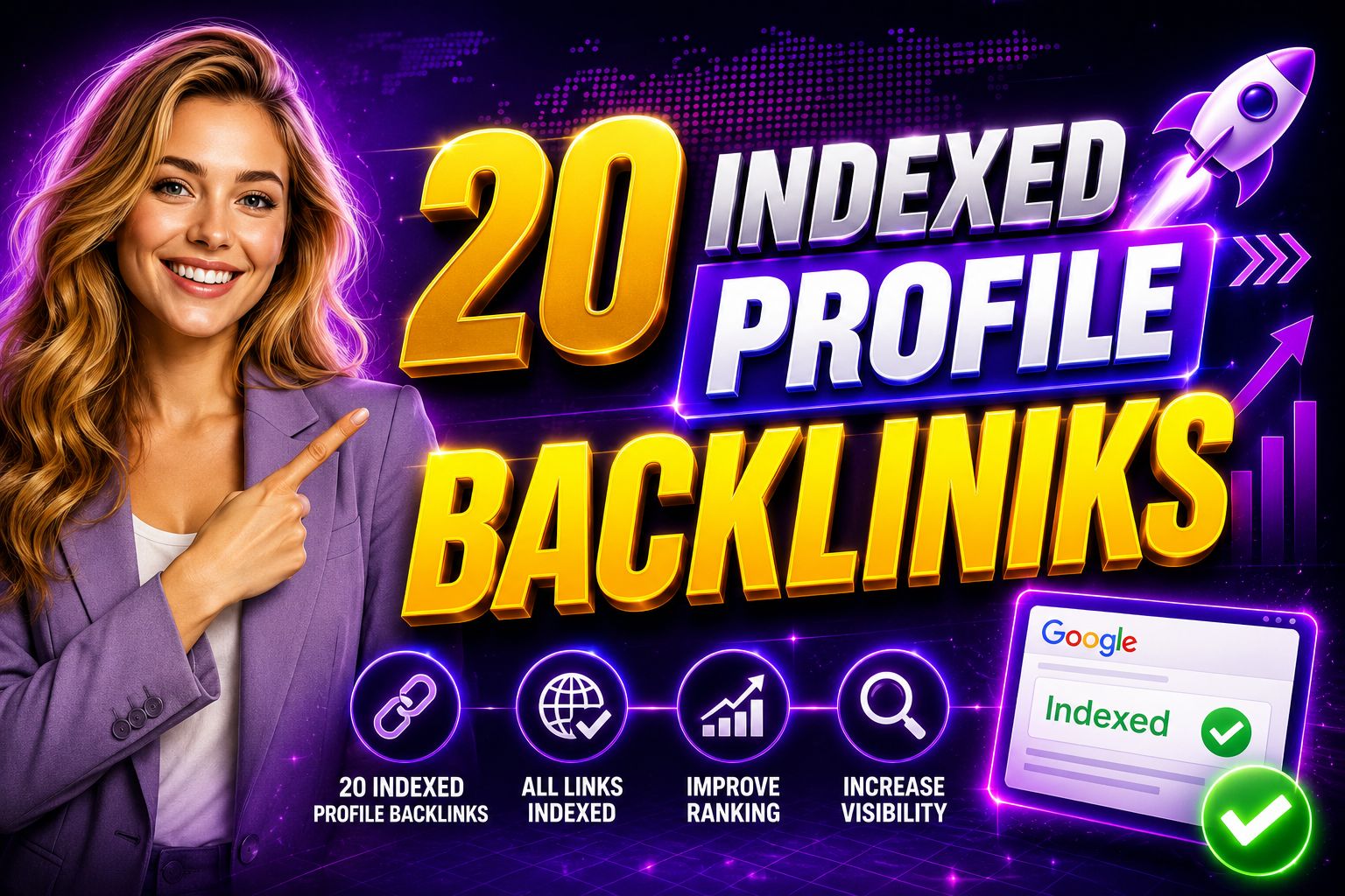 DA/DR 90 Indexed 20 Profile Backlinks to Boost Google...