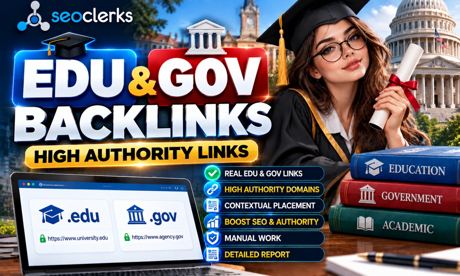 Powerful EDU GOV Backlinks from Authority Websites