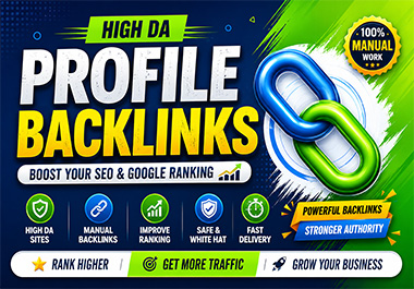 I will do SEO Profile Backlink Building to Boost Rank...