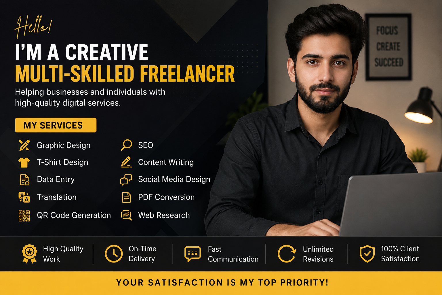I Will Provide Professional Graphic Design, Data Ent...