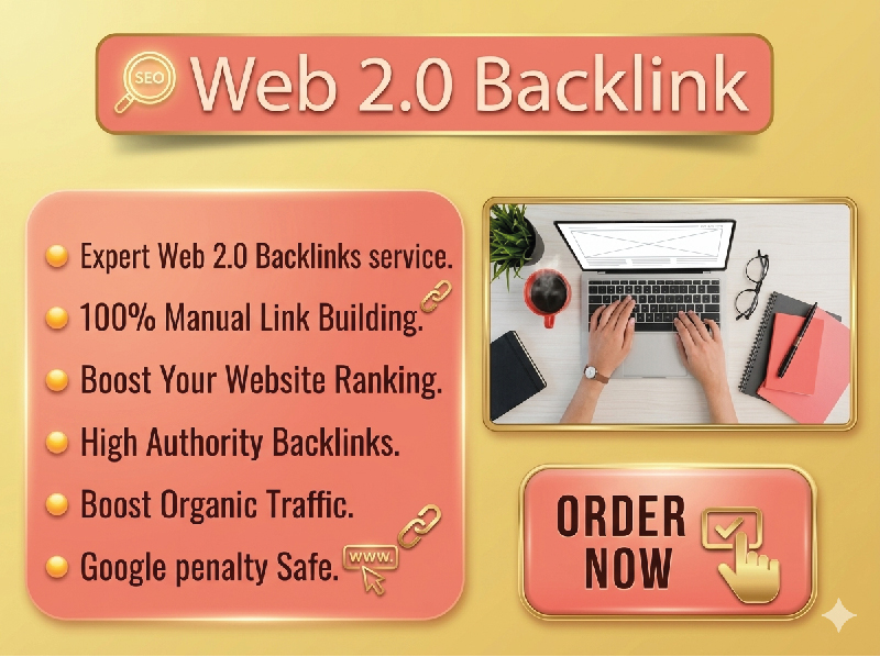 I will provide manual Web 2.0 backlinks to boost webs...