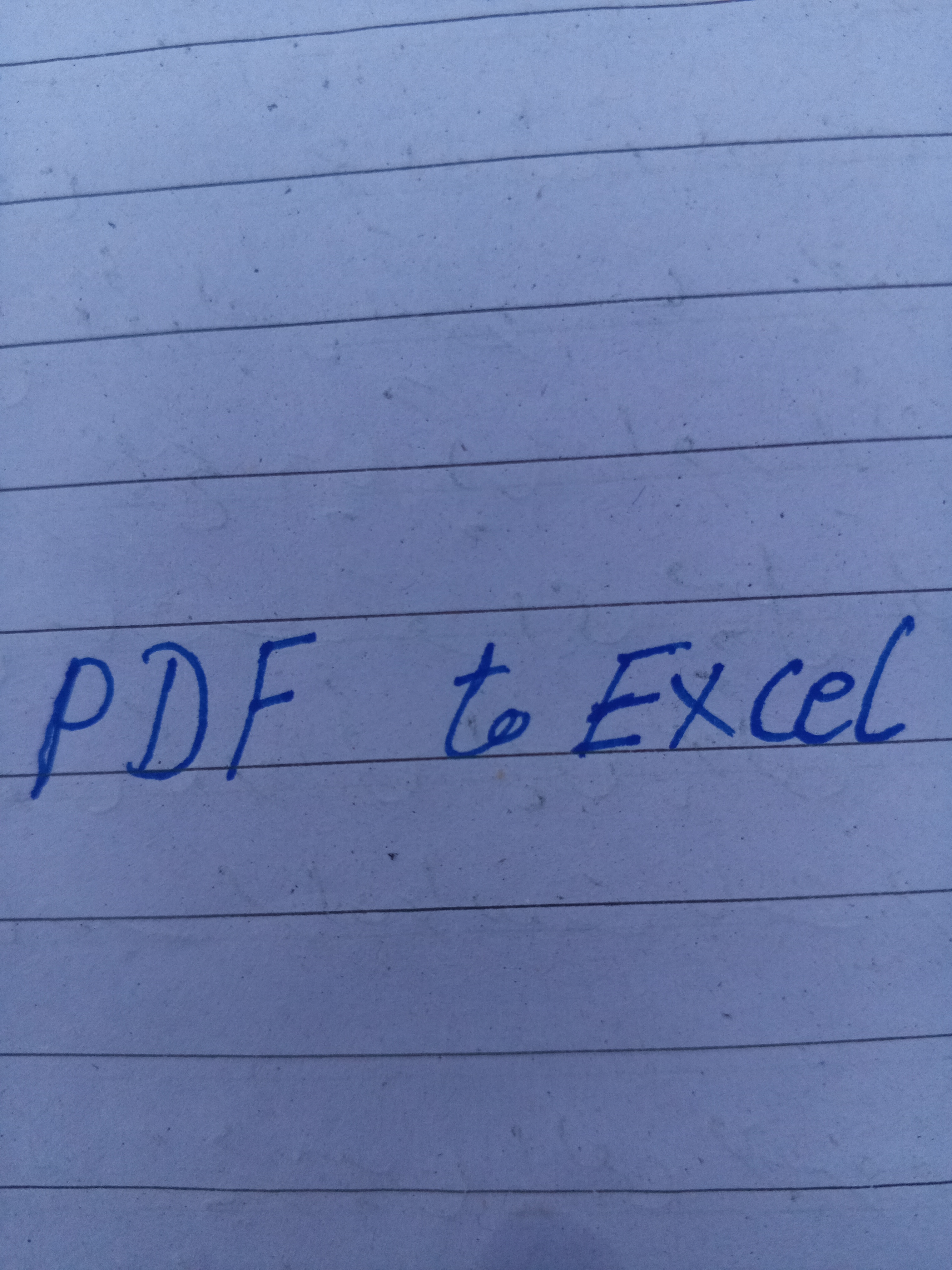 I will accurately convert PDF to Excel, CVS or Googl...