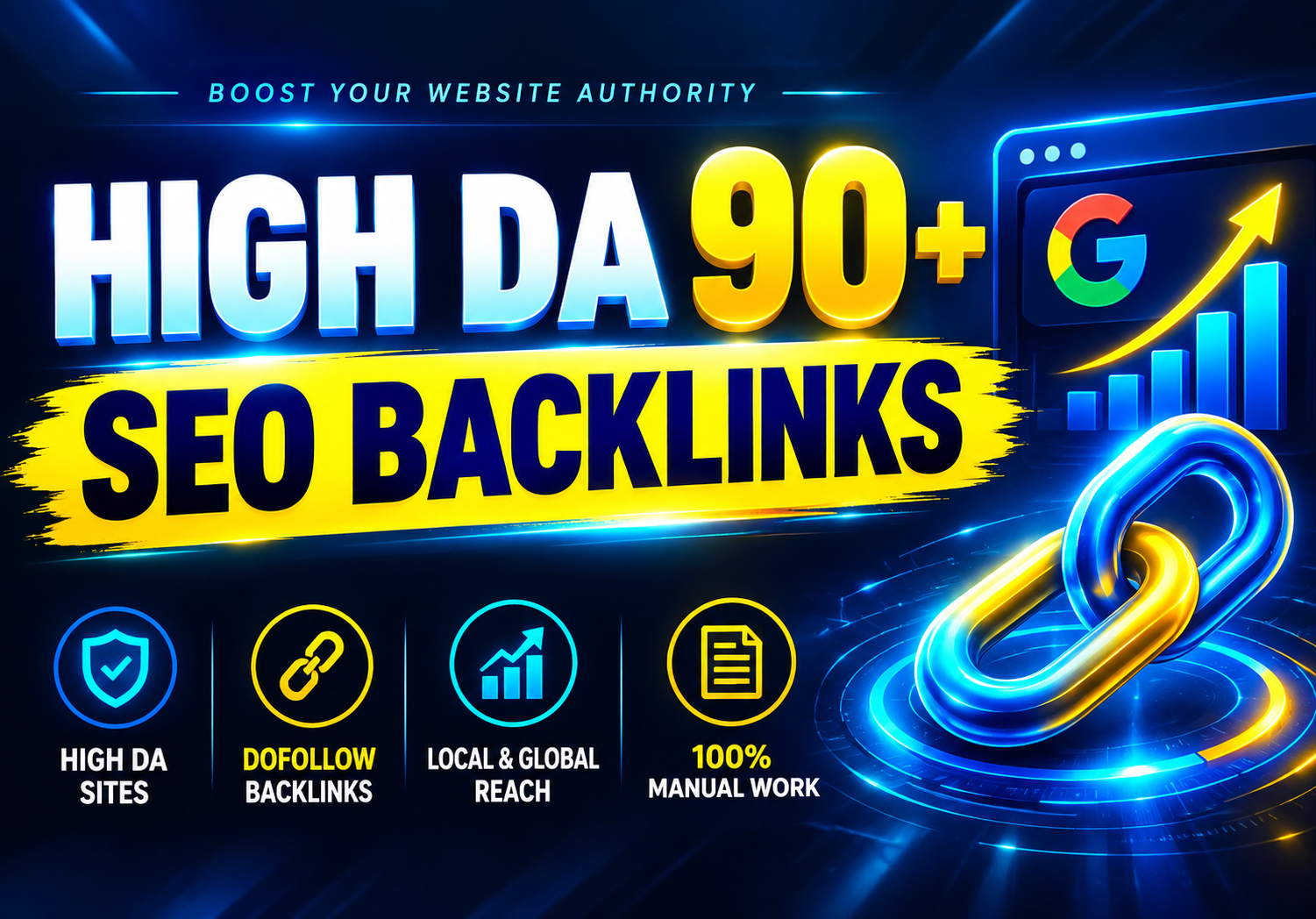 I will build High DA PA Dofollow SEO Backlinks for To...