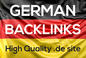 Build 10 German Dofollow SEO Quality Backlinks. De Do...
