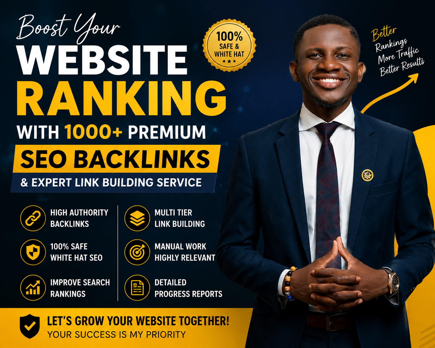 I Will Boost Website Ranking with 1000+ Premium SEO B...
