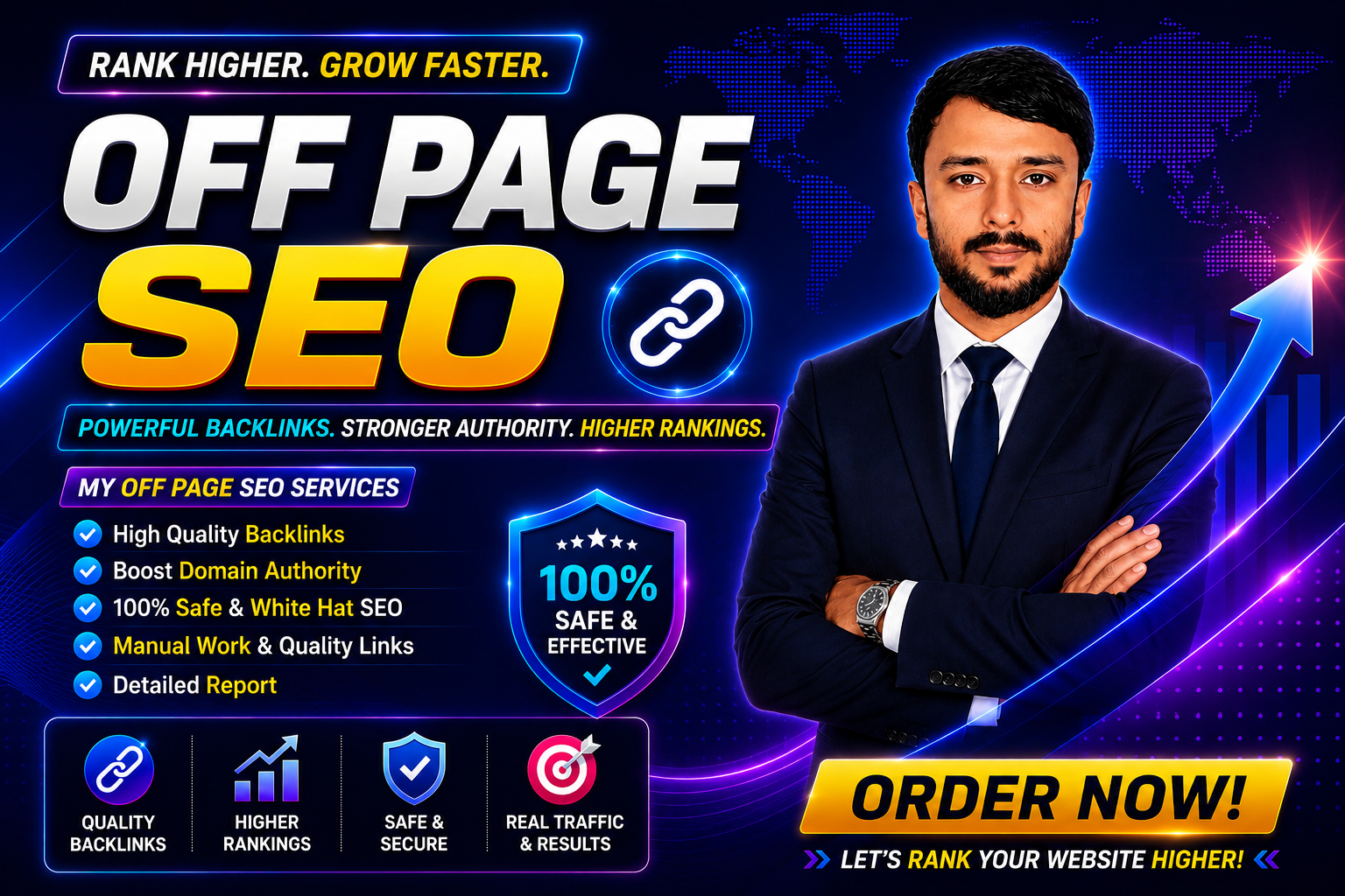 I will build high-quality backlinks for better SEO ra...