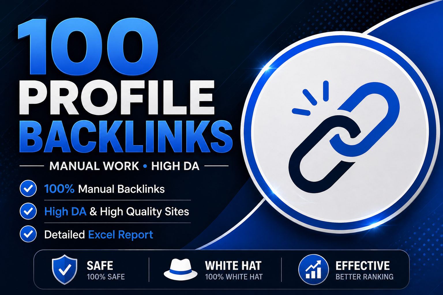 Build 100 Manual Profile Backlinks for Your Website