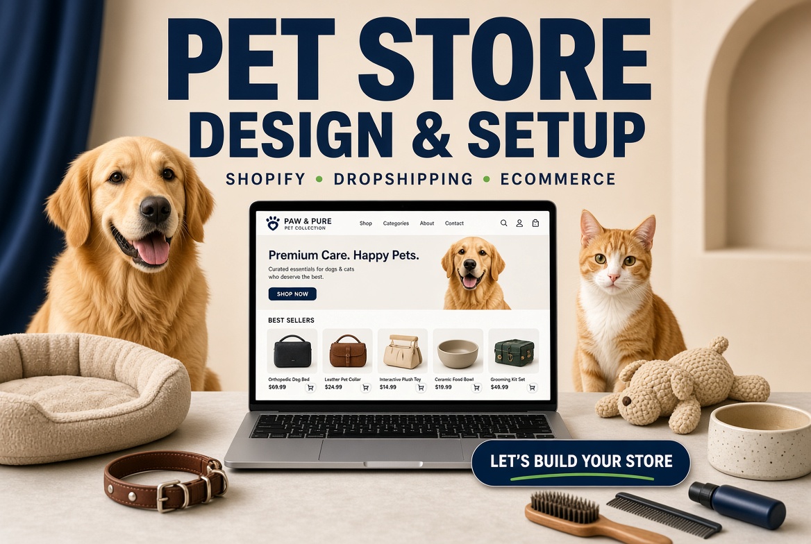 I Will Design a Shopify Supplement, Pet, or One Pro...