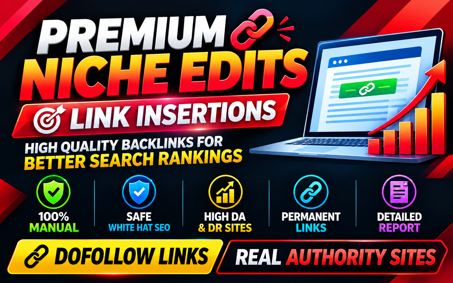 I Will Build 5 Premium Niche Edits Backlinks With Con...