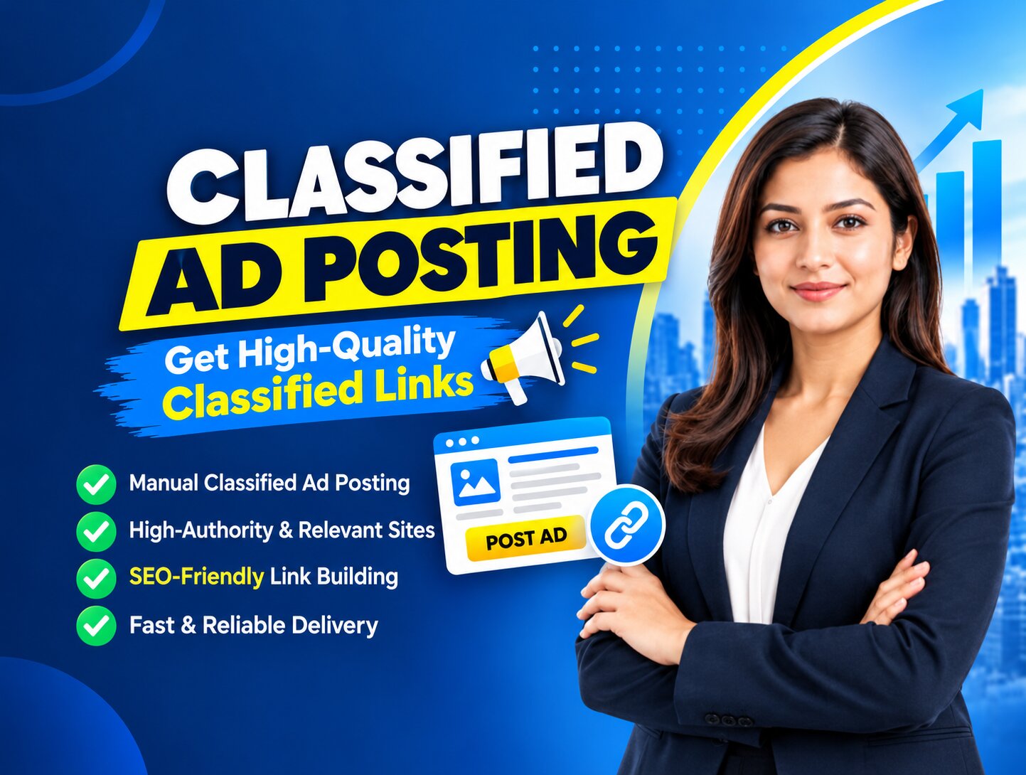 I will do 60 classified ads posting on top high autho...
