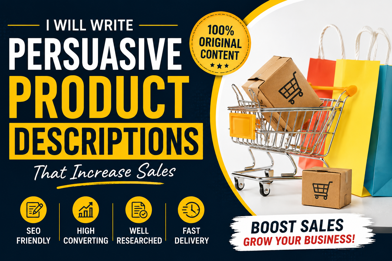 I will write persuasive product descriptions that inc...