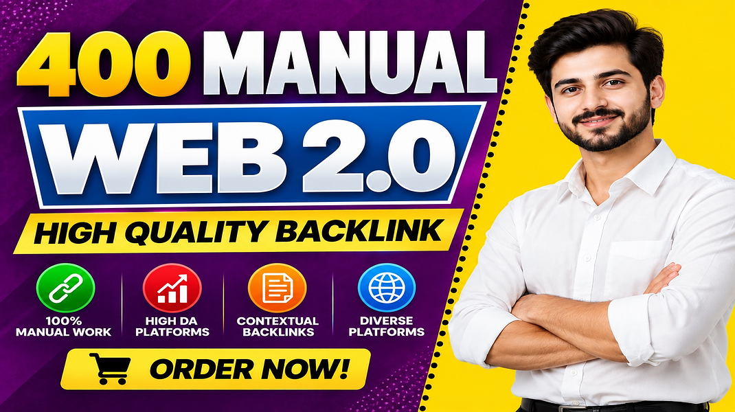 I Will Build 400 High Quality Manual Web 2.0 Backlink...