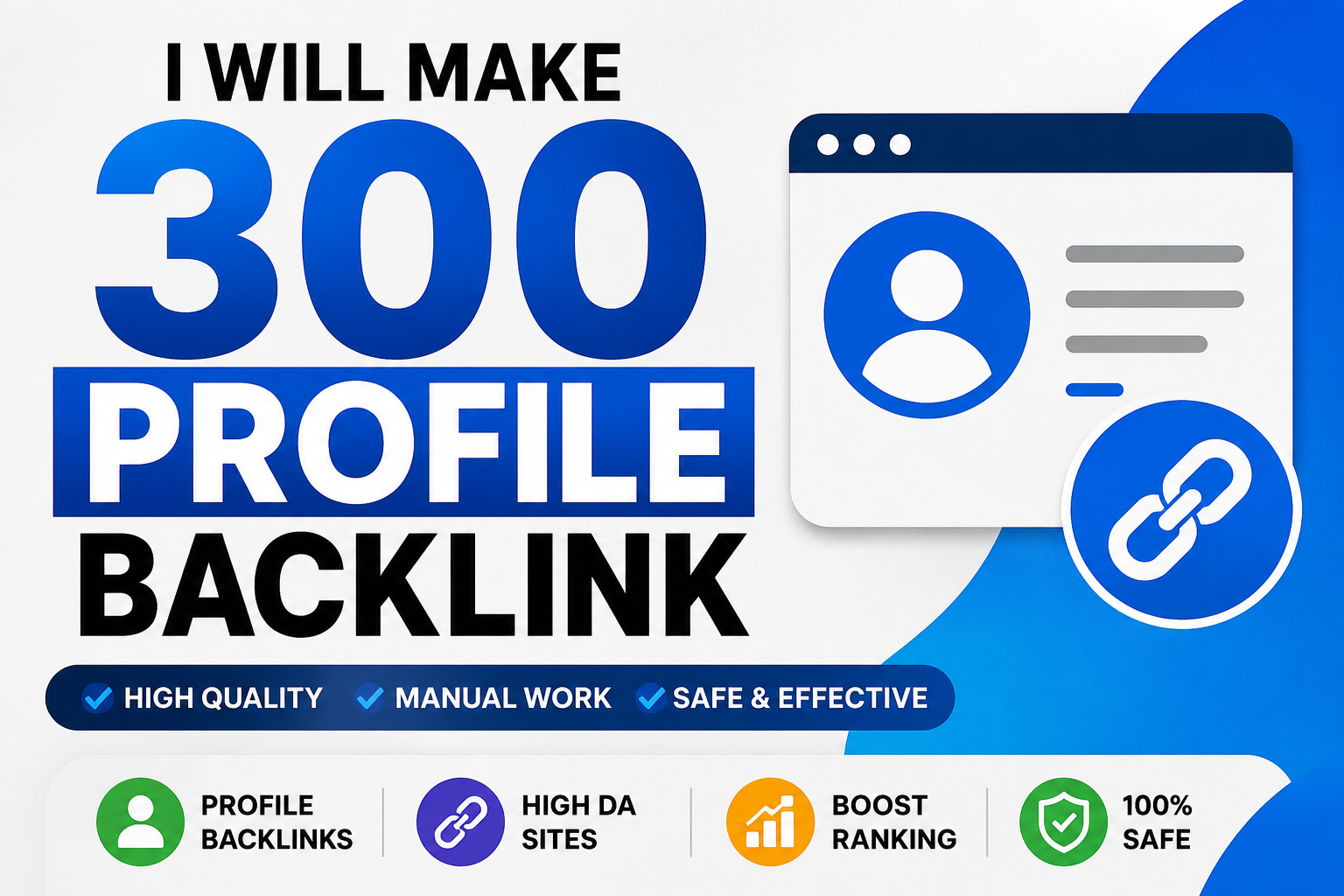 I Will Create 300 Manual Profile Backlinks to Improve...