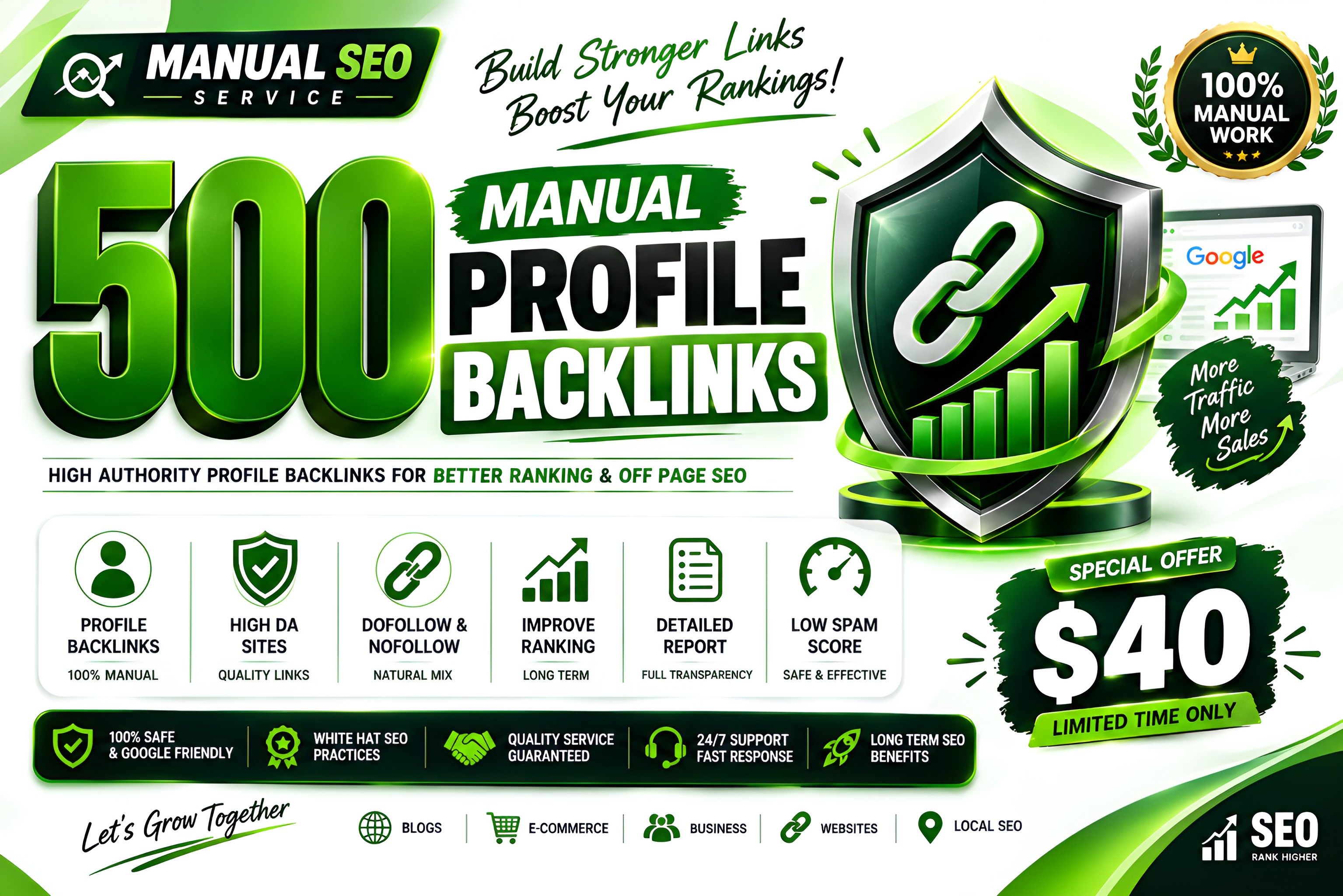 I Will Build 500 Manual Profile Backlinks for High Au...