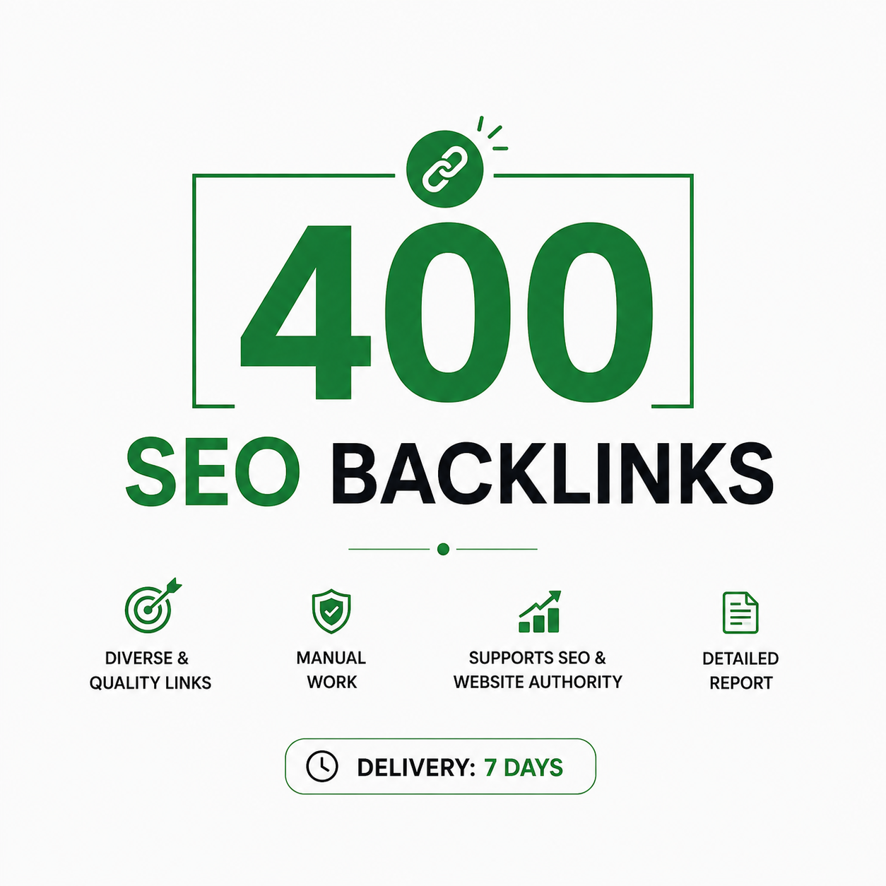 I will build 400 diverse SEO backlinks for your off p...