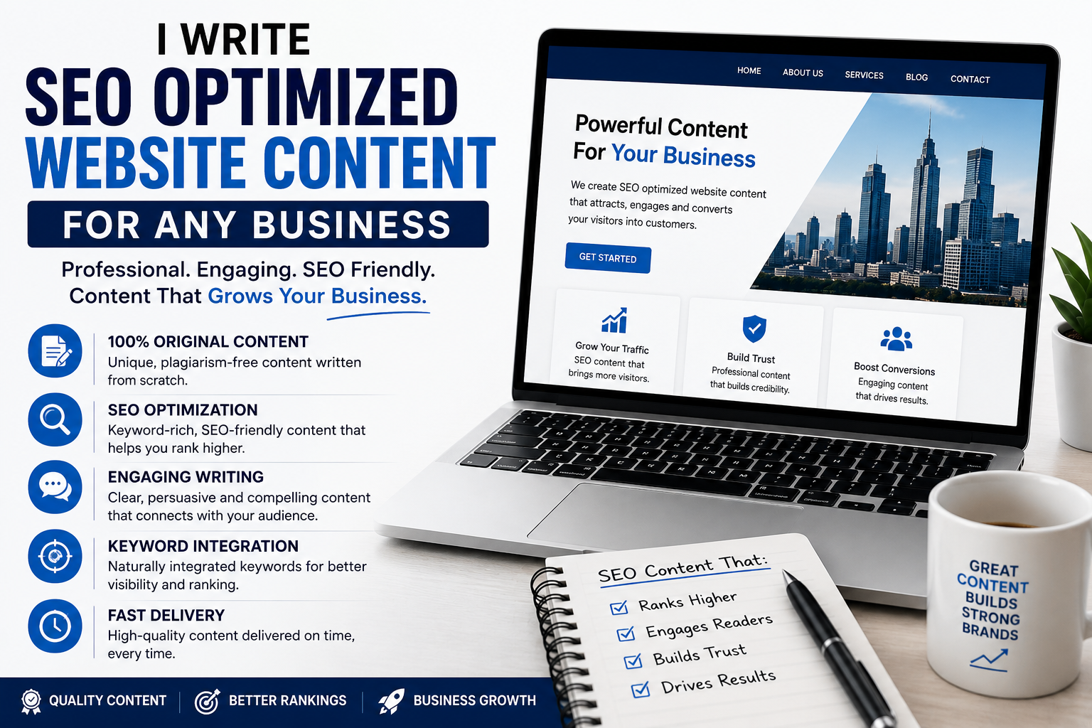 I Write SEO Optimized Website Content for Any Busines...