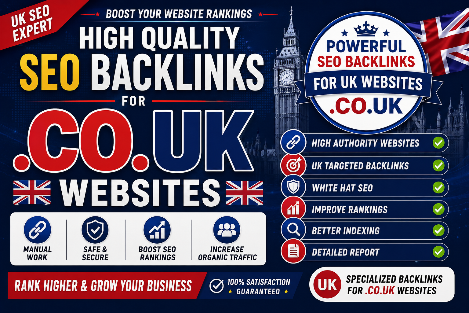 I Will Create Powerful UK SEO Backlinks for. CO. UK W...