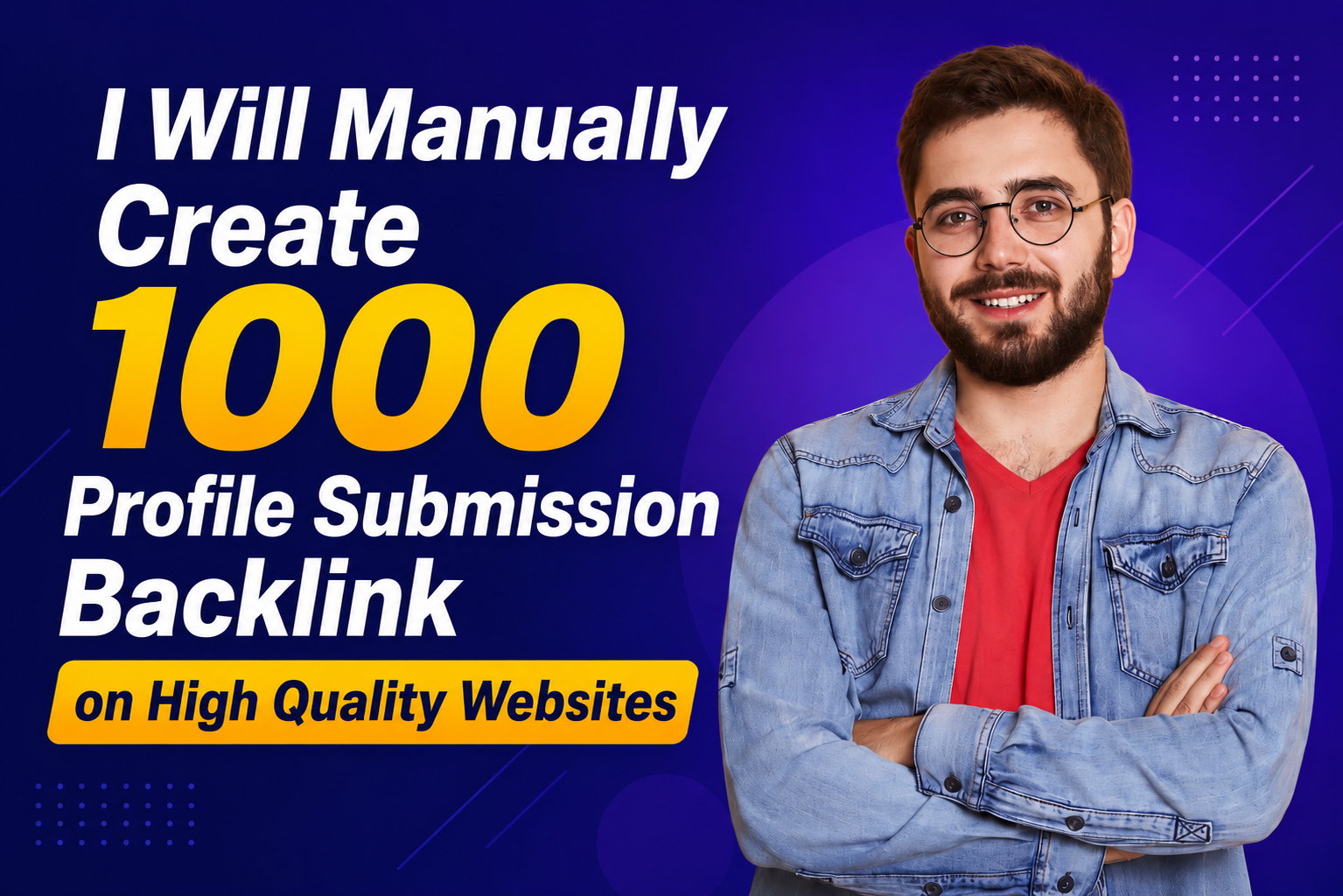 I Will Manually Create 1000 Profile Submission Backli...
