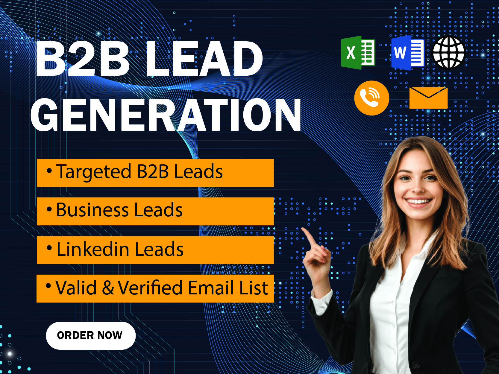 I will provide verified B2B lead generation and targe...