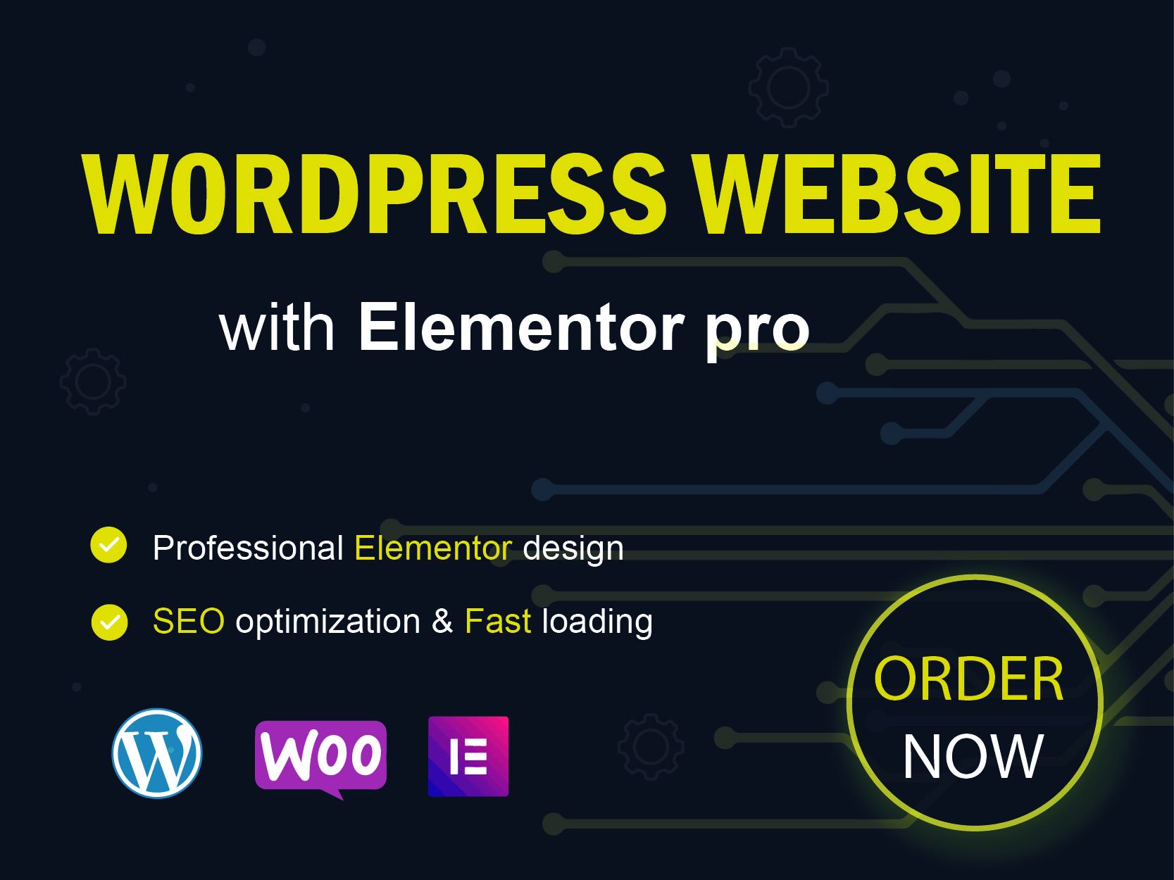 I will create a custom WordPress website using Elemen...