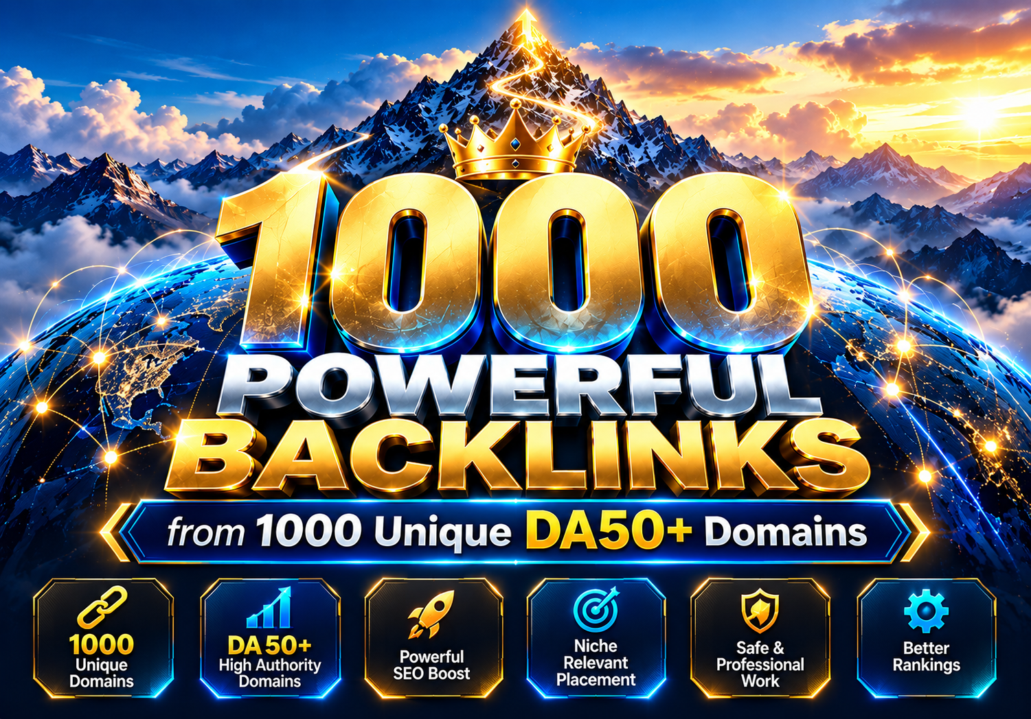 I Will Build 1000 Powerful Backlinks from 1000 Unique...