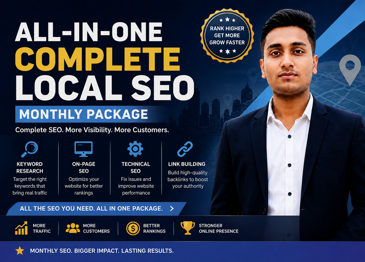 I will provide complete monthly local SEO service to ...