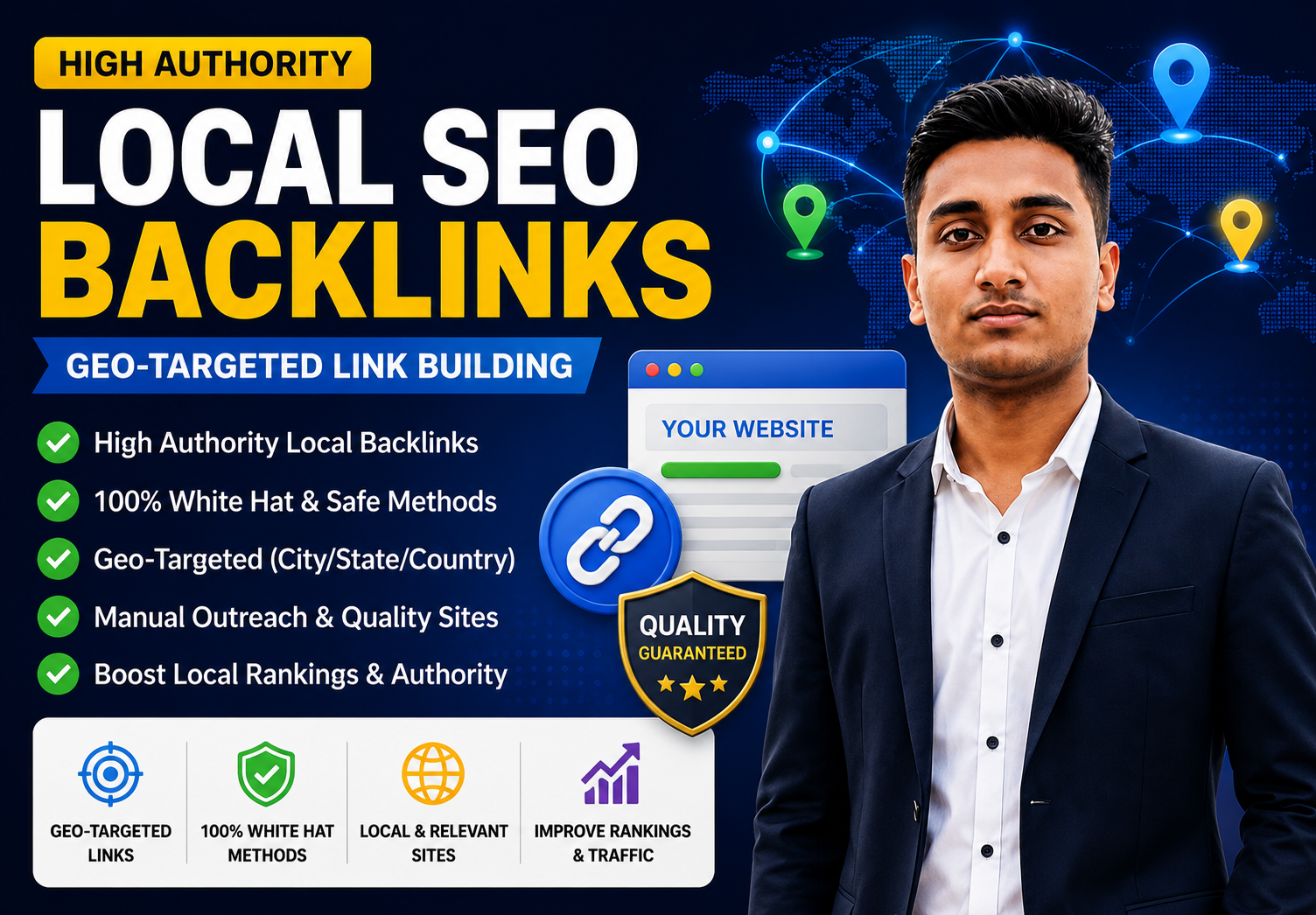 I will build high authority local SEO backlinks with ...