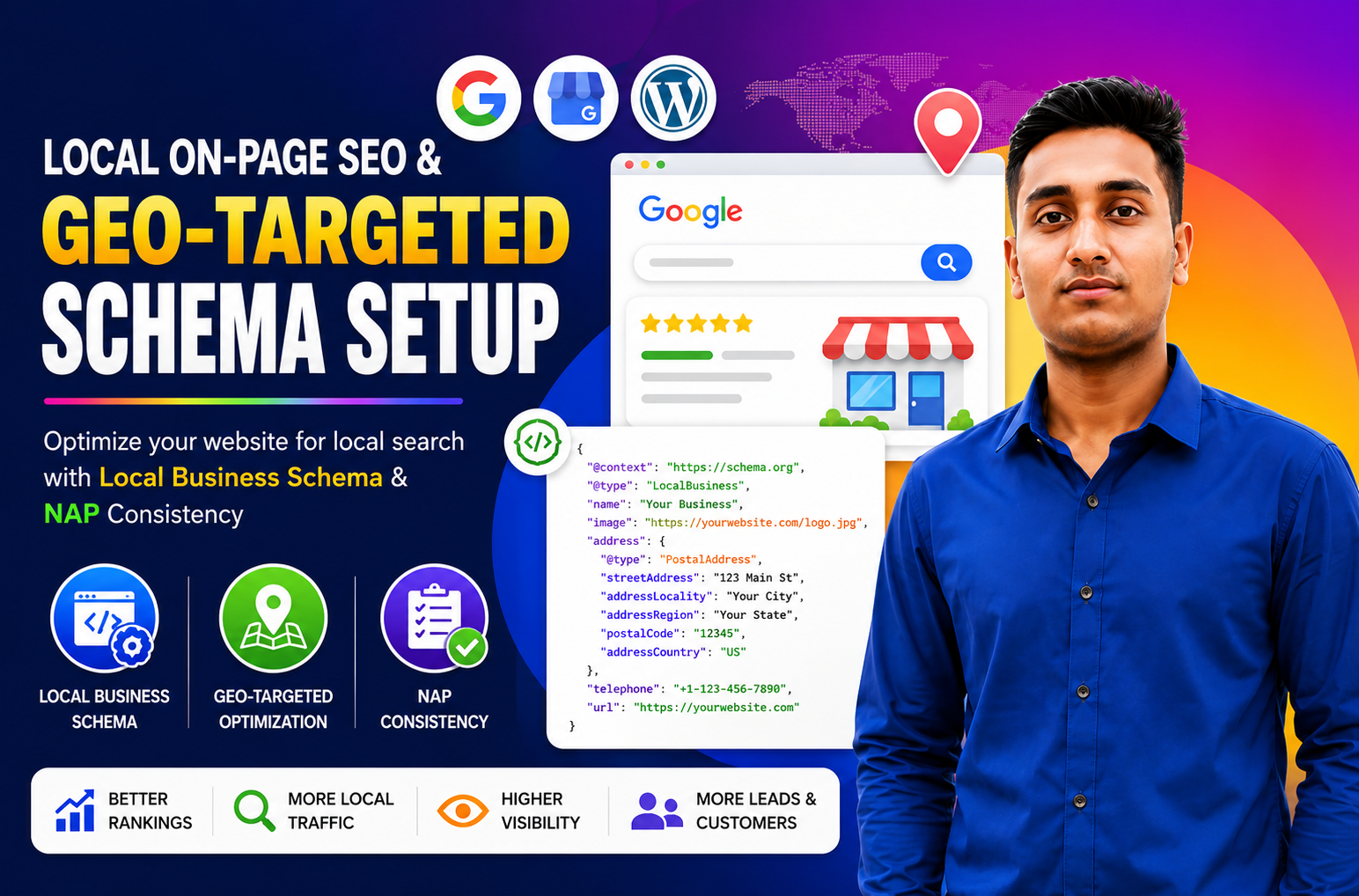 I will optimize local on-page SEO with local business...