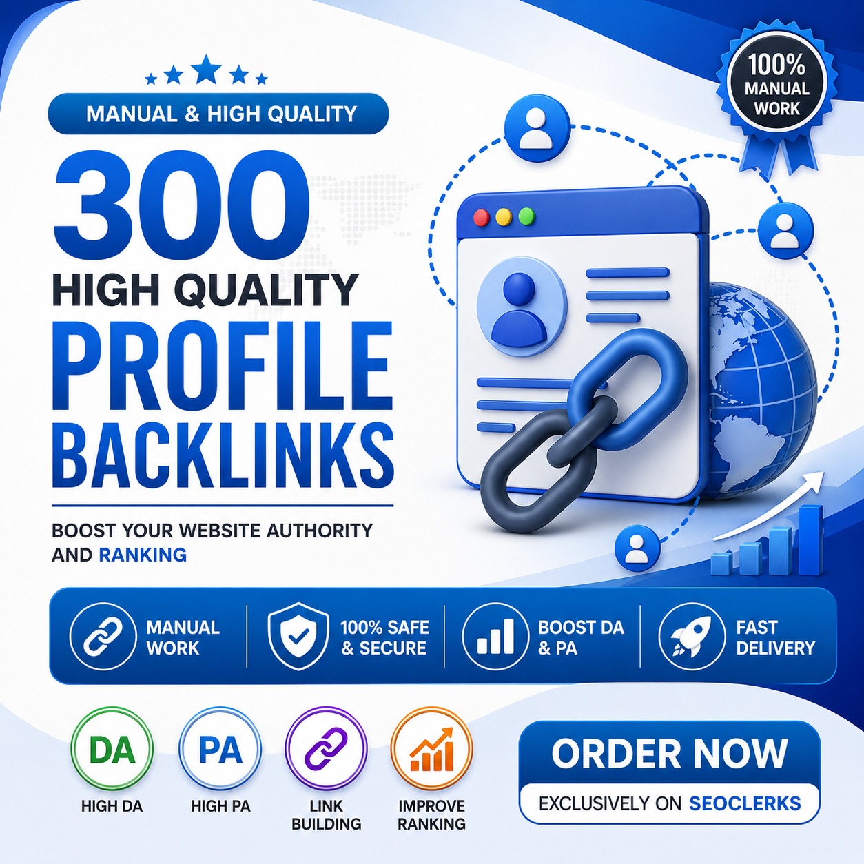 I Will Build 300 High Quality SEO Backlinks for Bette...