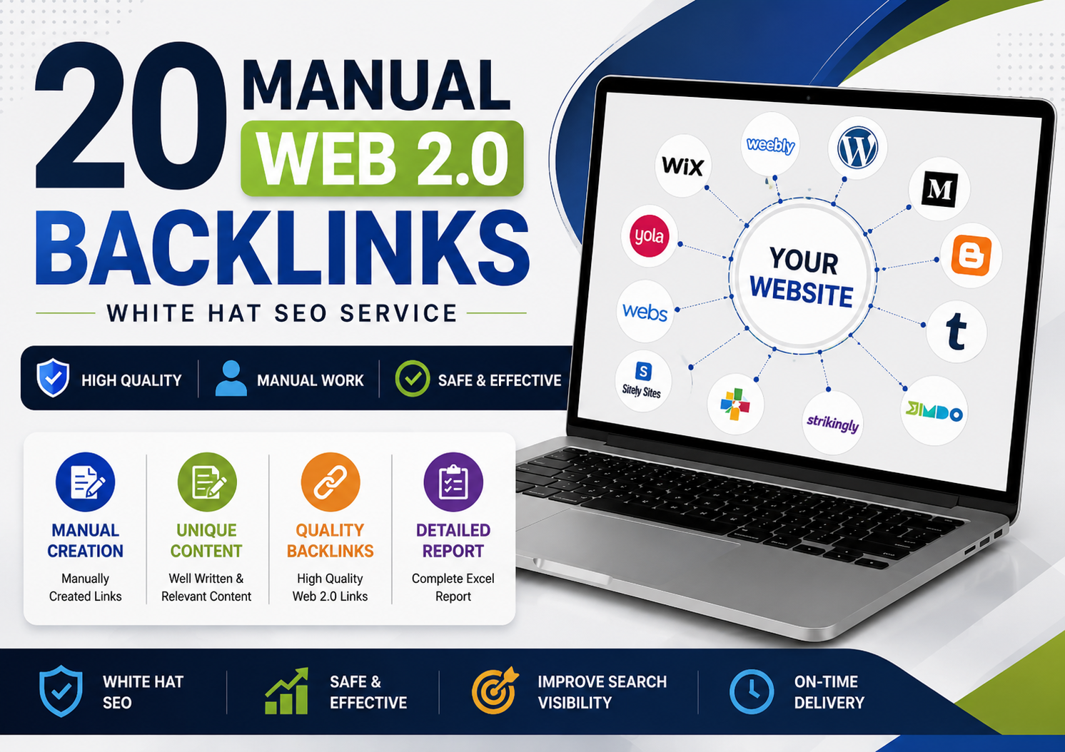 I Will Create 20 High Quality Web 2.0 Backlinks Manua...