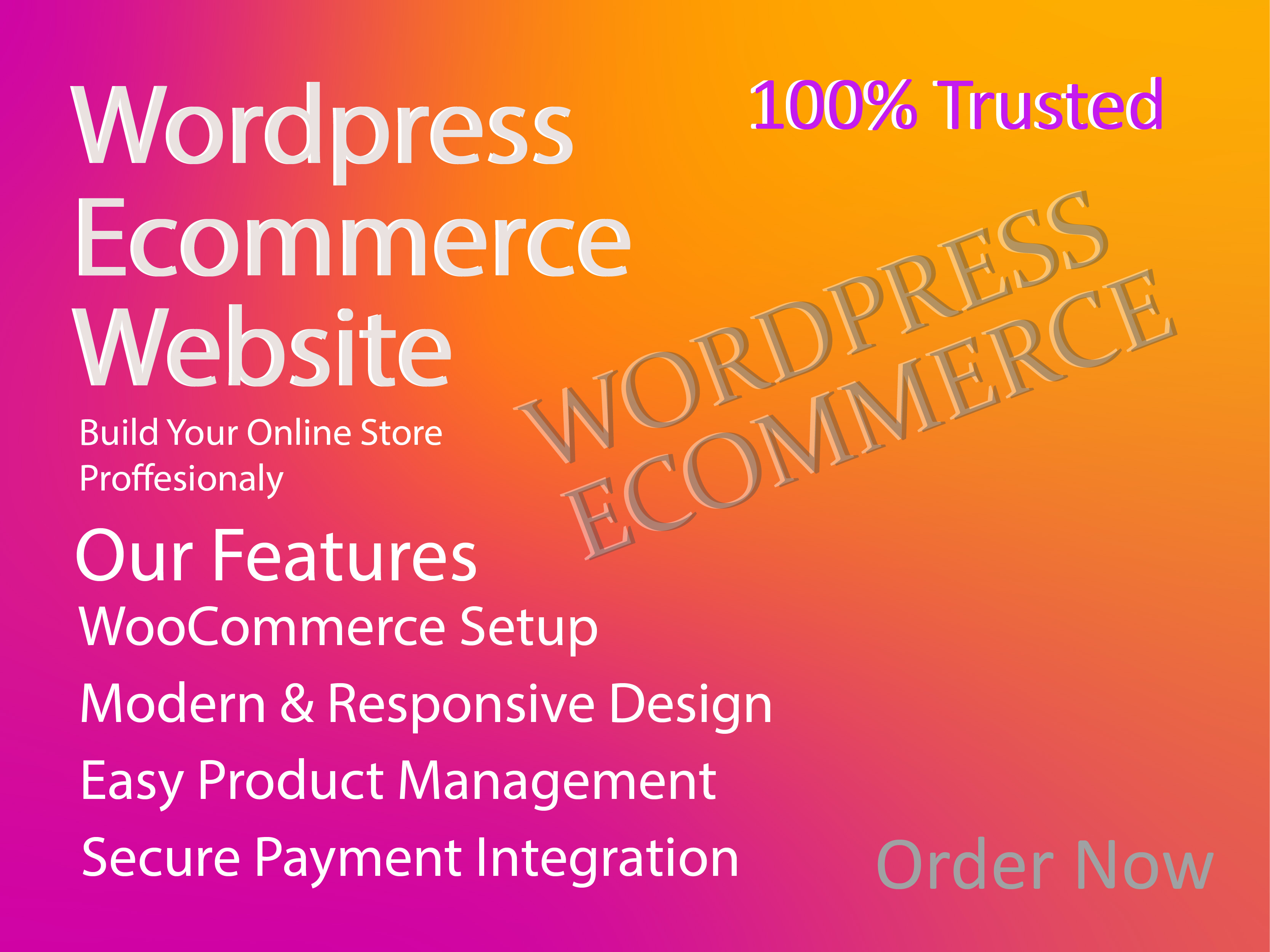 I will design or develop a responsive WordPress WooCo...