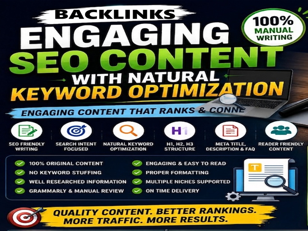 I Will Write Engaging SEO Content Backlinks with Natu...