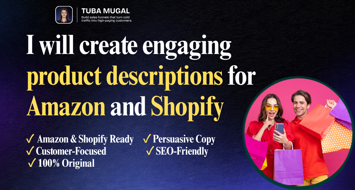 I will write persuasive product descriptions for Amaz...