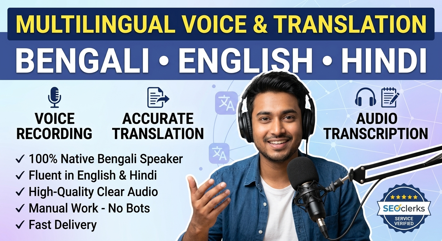 I will provide multilingual translation and voice rec...