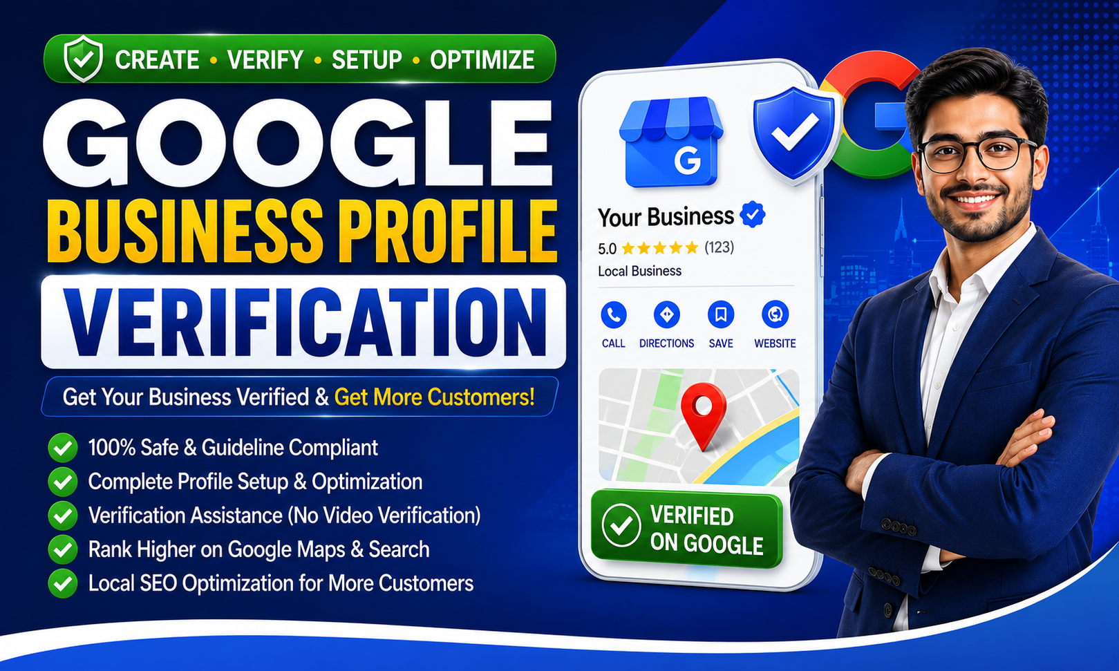 I will setup and verify Google Business Profile and f...