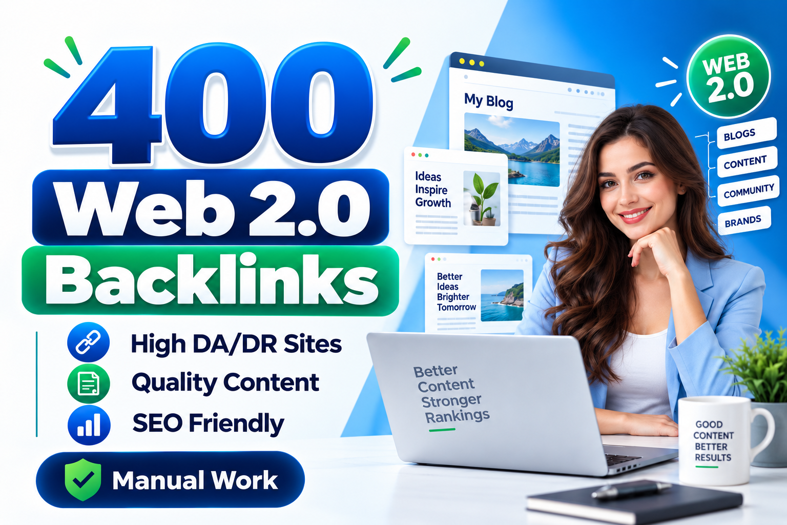 400 High Authority Web 2.0 Backlinks with Quality Con...