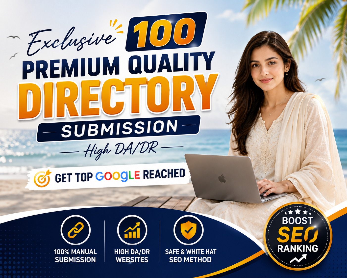 100 Manual Directory Submissions on High DA DR Author...