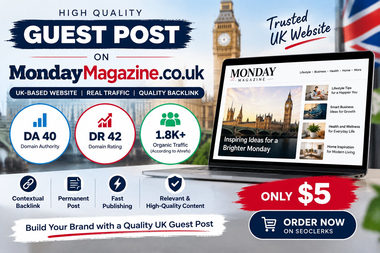 I Will Publish a Guest Post on MondayMagazine. co. uk...