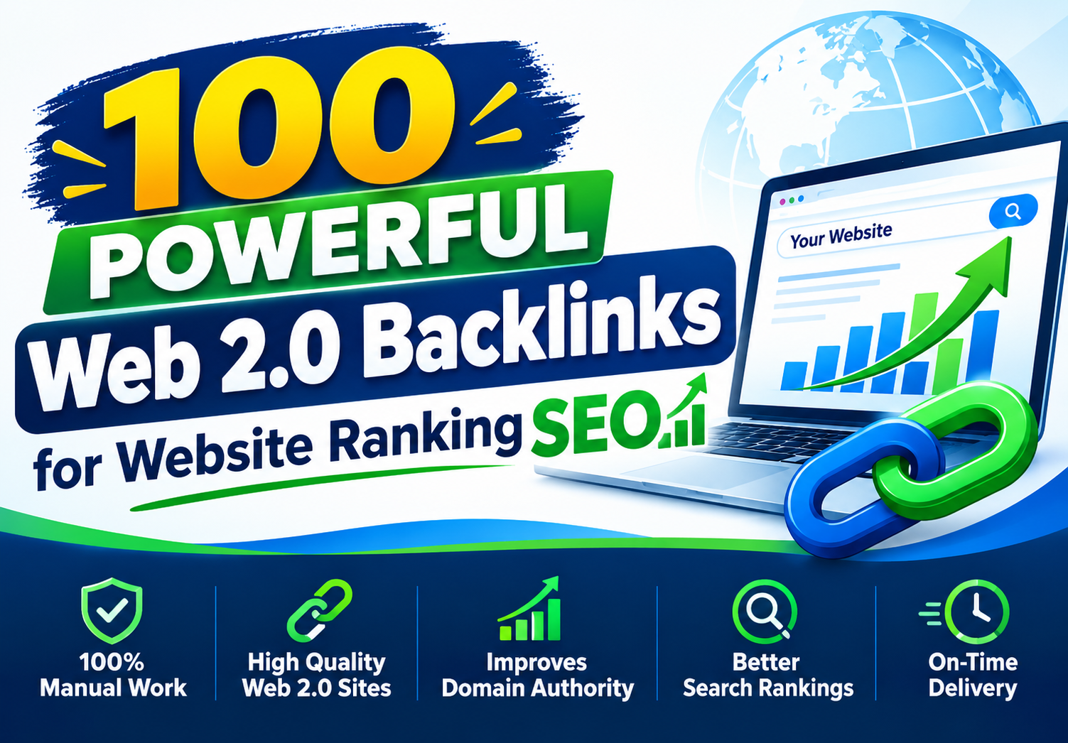 100 Powerful Web 2.0 Backlinks for Website Ranking SE...