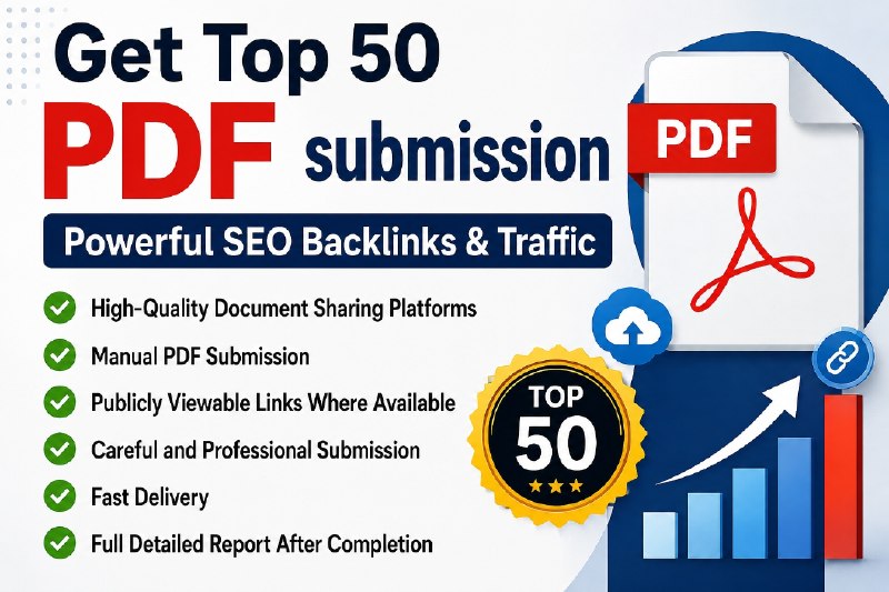 Get Top 50 PDF submission Powerful SEO Backlinks &amp...